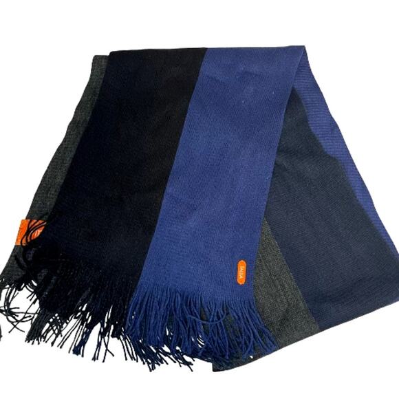 Men's Tallia Fringe Long Wrap Colorblock Scarf Shawl - Picture 1 of 5